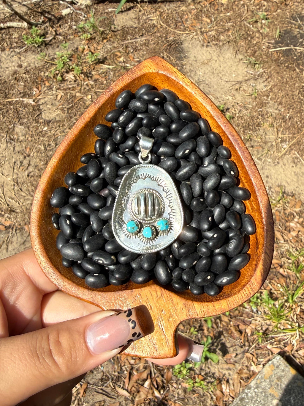 Cowboy hat pendant