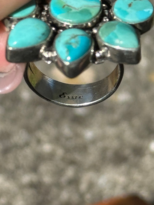 Large turquoise cluster